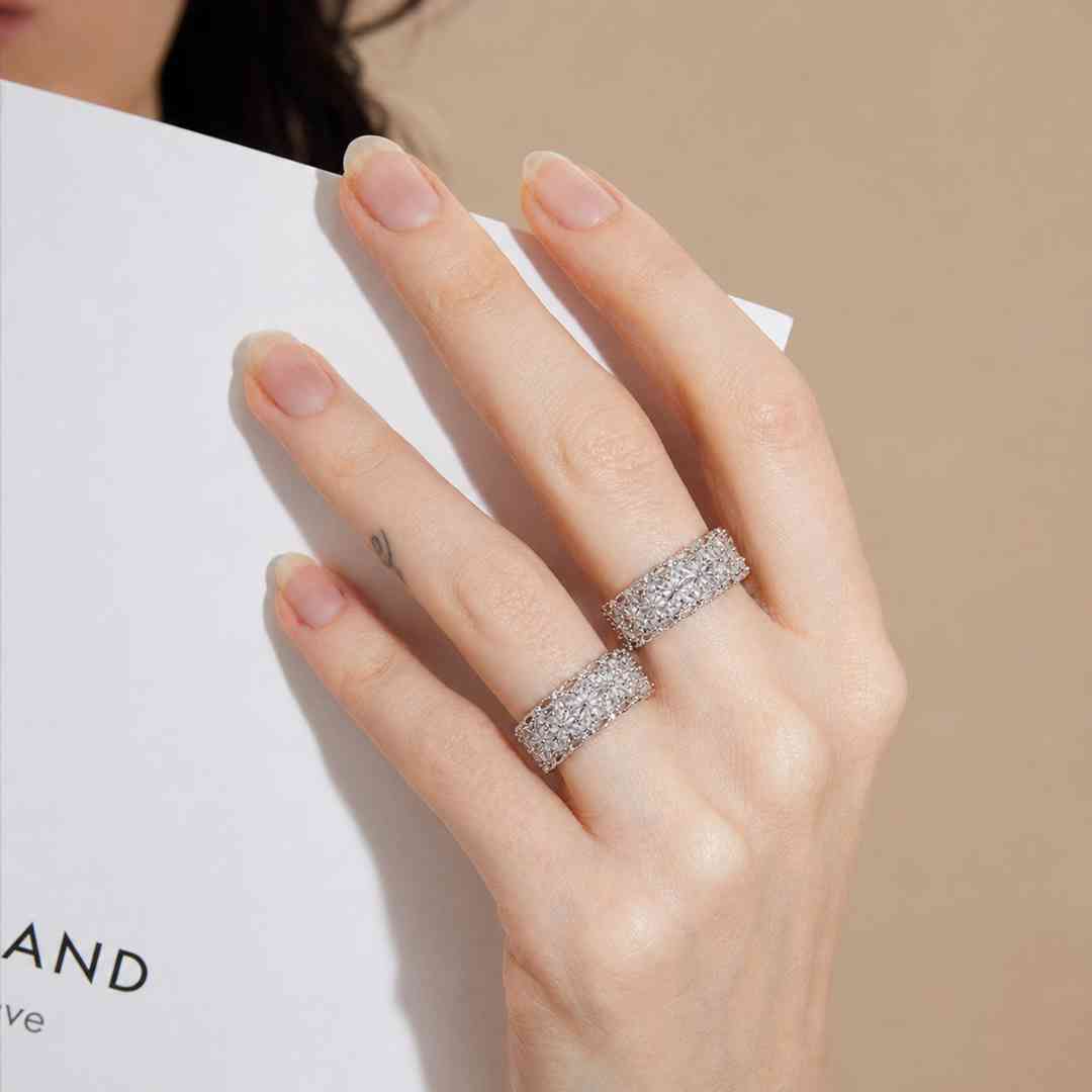 Crystal Daisy Flower Ring